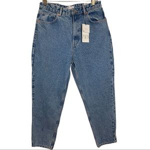 Zara Women’s Classic Mom Fit Blue Jeans Size 12